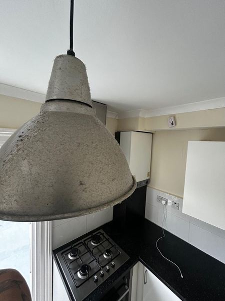 Before: Kitchen pendant light